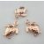 Rózsaarany Színű Teknős Medál 16x12,5mm