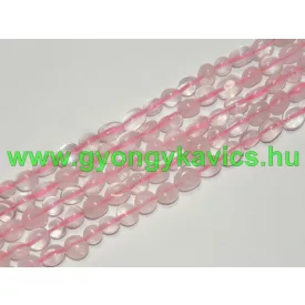 Rózsakvarc Ásványgyöngy 4-9mm