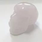 Rózsakvarc Ásvány Koponya Dísz Marokkő 38,5x32,5x49,5mm