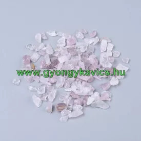 Rózsakvarc Ásványtörmelék 2-8x2-4mm 19-20g