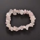 Rózsakvarc Ásványtörmelék Splitter (K53) Karkötő Csukló Átmérő: ~4,5cm