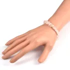 Rózsakvarc Ásványtörmelék Splitter (K53) Karkötő Csukló Átmérő: ~4,5cm