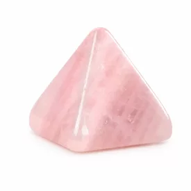 Rózsakvarc (3) Ásvány Piramis Marokkő 17-20x18-20mm