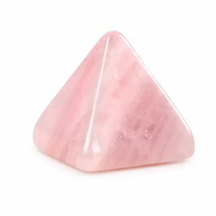 Rózsakvarc (3) Ásvány Piramis Marokkő 17-20x18-20mm