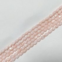 Rózsaszín Csepp Kagyló Gyöngy Gyöngyfüzér 7x5mm