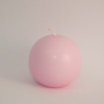 Rózsaszín Gömb Gyertya 6cm