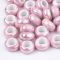   Rózsaszín Gyöngyház Porcelán Charm Köztes Gyöngy 12-13x6,5mm 