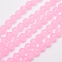 Rózsaszín Pink Jade Ásványgyöngy 10mm
