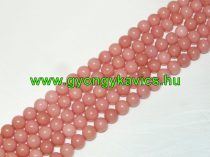 Rózsaszín Jade Ásványgyöngy 12mm