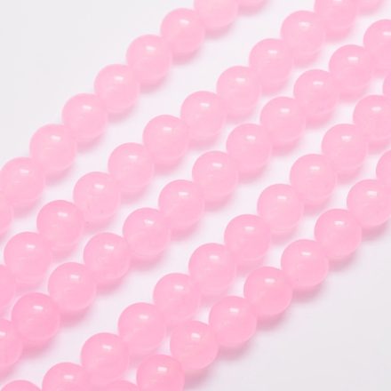 Rózsaszín Jade (3) Ásványgyöngy 12mm