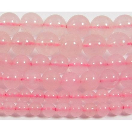 Rózsaszín Jade (3) Ásványgyöngy Gyöngyfüzér 4mm