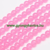 Rózsaszín Pink Jade Ásványgyöngy Gyöngyfüzér 8mm