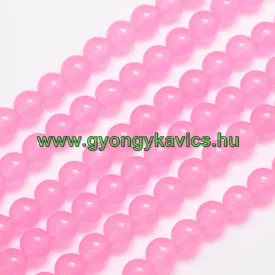 Rózsaszín Pink Jade Ásványgyöngy 8mm