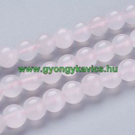   Rózsaszín (enyhén rózsaszín, szinte fehér) Kalcit Ásványgyöngy 8mm