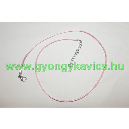 Rózsaszín Kord Nyaklánc 46cm