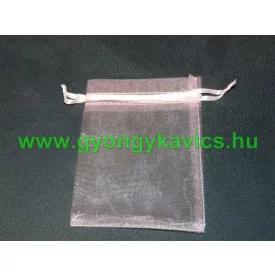 Rózsaszín Organza Tüll Díszzacskó Dísztasak 13x18cm