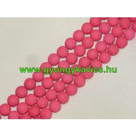 UV Rózsaszín Pink Lávakő Ásványgyöngy 6mm