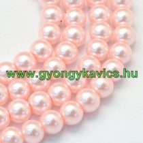 Rózsaszín Szintetikus Kagyló Gyöngy 10mm