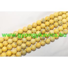 Sárga Howlit Ásványgyöngy 8mm