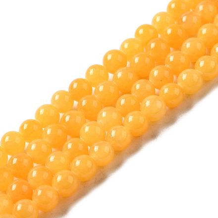Sárga Jade Ásványgyöngy Gyöngyfüzér 6mm