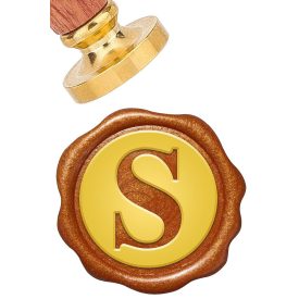   S Betű ABC (617) Viaszpecsétnyomó Pecsét Pecsételő 25mm