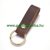 Sötét Barna Bőr Bronz Színű Kulcstartó Karika 91x30mm