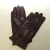 Sötétbarna Bőr Női Kesztyű