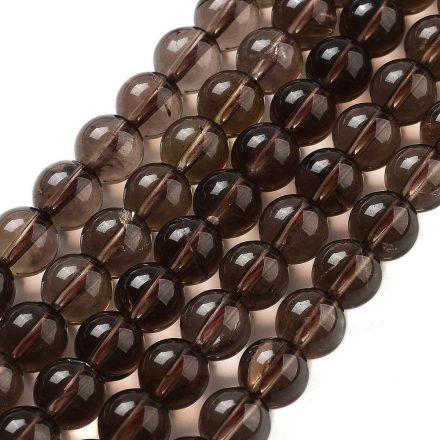 Füstkvarc (sötét) Ásványgyöngy Gyöngyfüzér 10mm