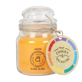   Szakrális Csakra Sacral Chakra Ylang Ylang Illat Poharas Illatgyertya 9x6cm