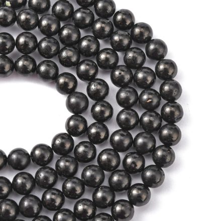 Szénkvarc Ásványgyöngy Gyöngyfüzér 10mm