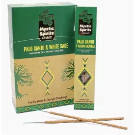   Mystic Spirits Aromas Szent Fa Fehér Zsálya Palo Santo White Sage Füstölő