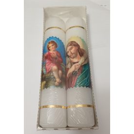 Szentképes Fehér Egyenes Gyertya 36x170mm (2db) 17dkg/db