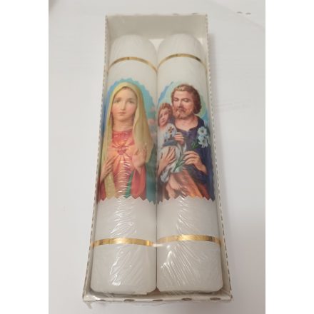 Szentképes Fehér Egyenes Gyertya 36x170mm (2db) 17dkg/db