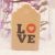 Árazócimke Ékszercimke Szerelem Love Barna 50x30mm