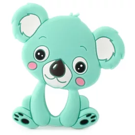 Türkiz Szilikon Koala Maci Medál 90x80mm