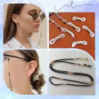 Arany Színű Átlátszó Szilikon (1) Szemüveg Lánc Kapocs Pánt 21x7x4,5mm