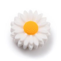 Fehér Szilikon Virág (10) 22x8,5mm