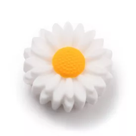 Fehér Szilikon Virág (10) 22x8,5mm