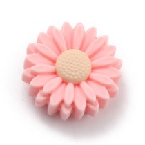 Rózsaszín Szilikon Virág (11) 22x8,5mm
