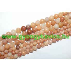 Barack Aventurin (színes) Ásványgyöngy 6mm