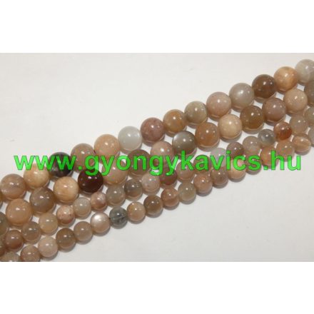Színes Holdkő (2) Ásványgyöngy 10mm