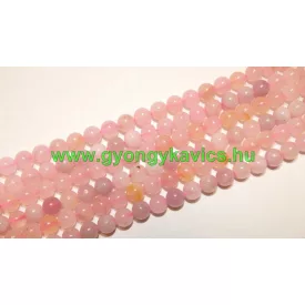 Rózsakvarc (színes) Ásványgyöngy 10mm