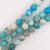 Türkiz Howlit (színes) (2) Ásványgyöngy Gyöngyfüzér 10mm