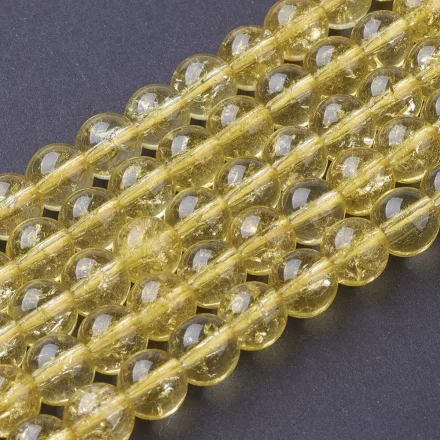 Szintetikus Citrin Ásványgyöngy 10mm