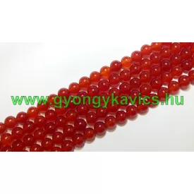 Szintetikus Irizáló Piros Jade Ásványgyöngy 8mm