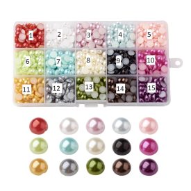 Piros (1) Szintetikus Kagyló Kaboson 8mm