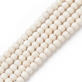 Fehér Szintetikus Türkiz Gyöngy 4mm