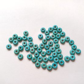 Szintetikus Türkiz Howlit (2) Ásványgyöngy Korong 4x2mm