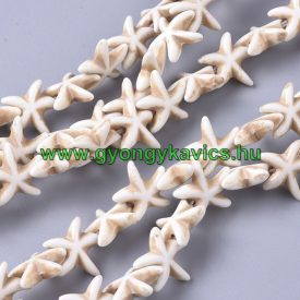 Szintetikus Türkiz Tengeri Csillag Gyöngy 14-15x5mm