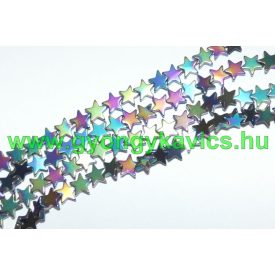Szivárvány Hematit Csillag Ásványgyöngy 8x2mm